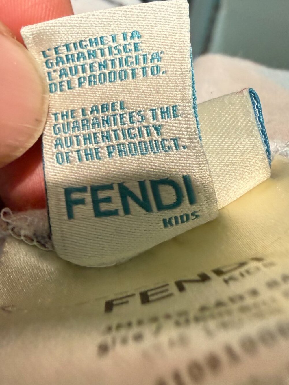 Fendi Kids Shirt Short Sleeve Tee Size 8 A Authentic RARE All-Over-Print AOP - Picture 10 of 14